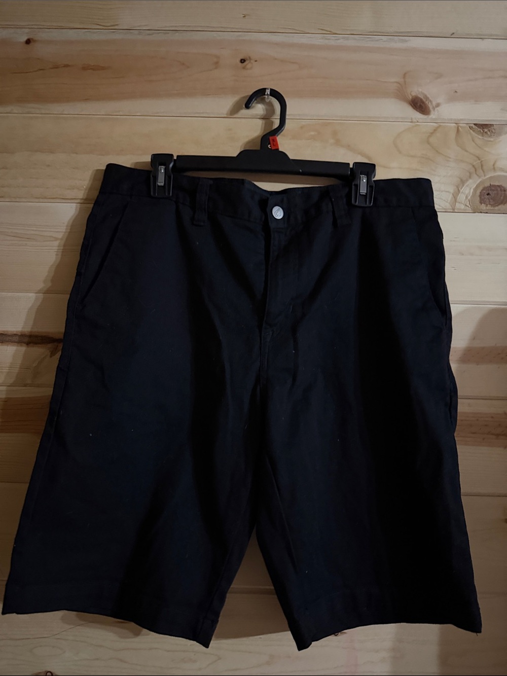 Volcom Men's Black Flat Front Shorts
